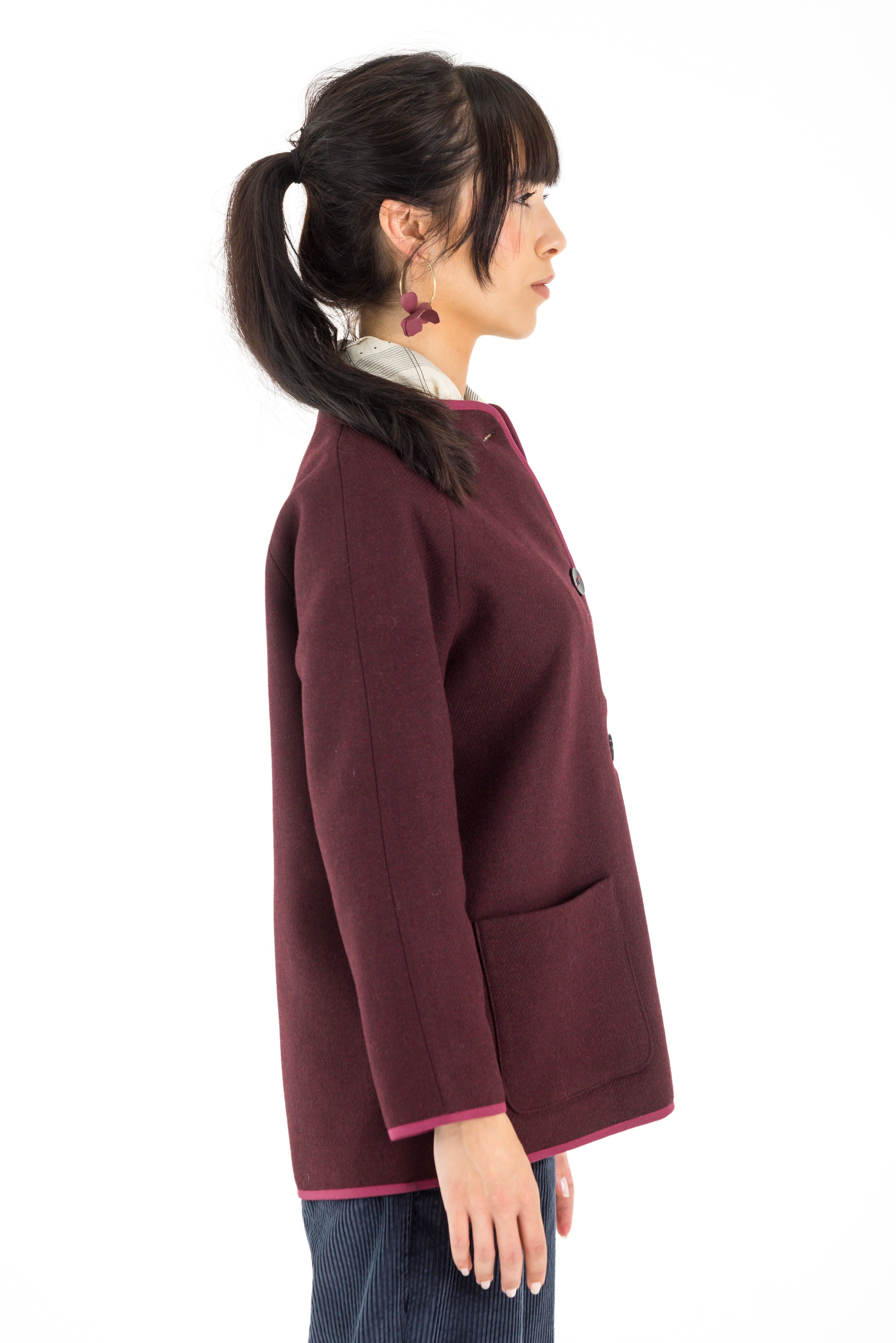 CHAQUETA MORGANTI BURDEOS