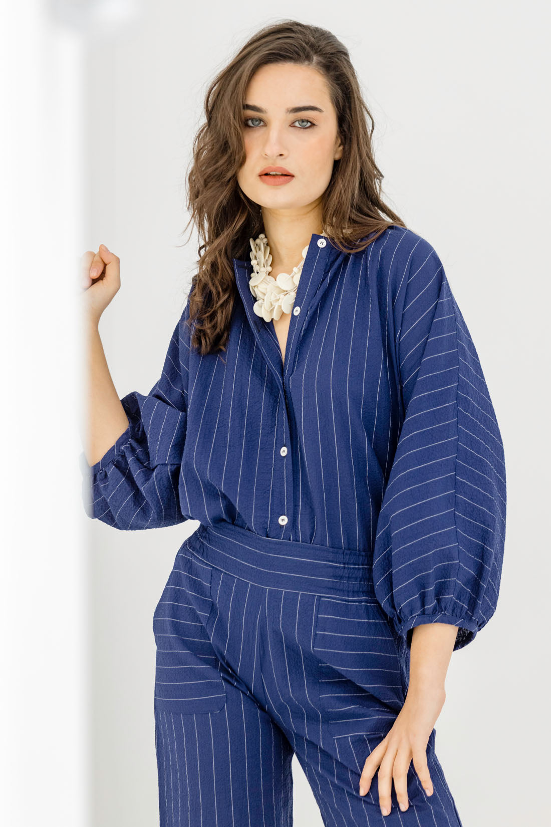 TOTAL LOOK FLOQUÉ BLEU