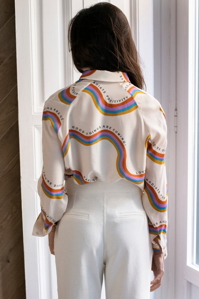 CHEMISE SIBILA IMPRIMÉE Écru