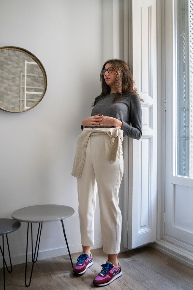 WHITE BOWIE PANTS