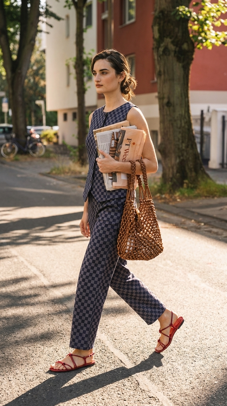 PANTALON DAMIER