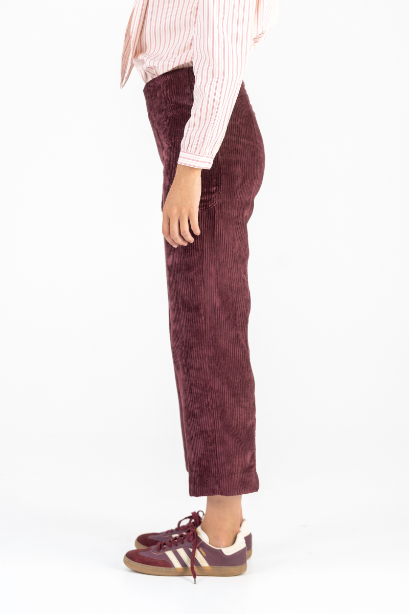 PANTALON COLON PANA BURDEOS