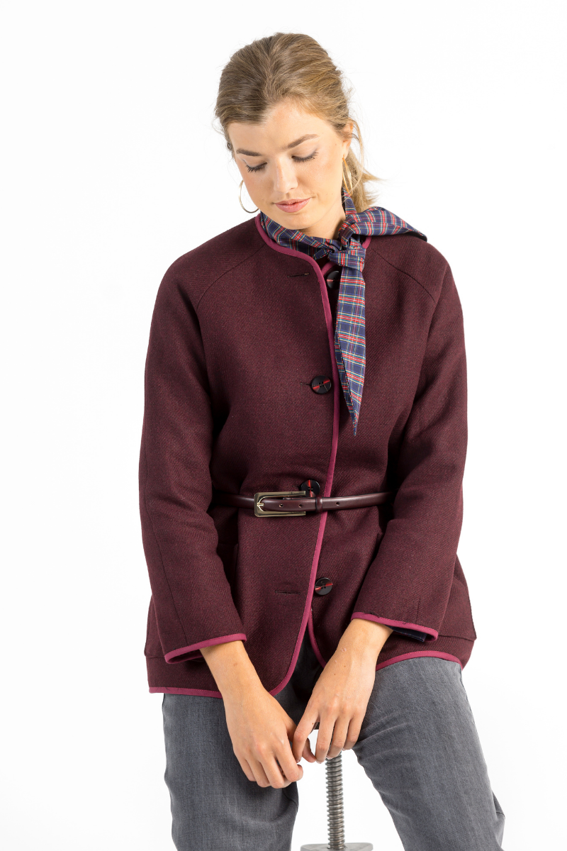 CHAQUETA MORGANTI BURDEOS
