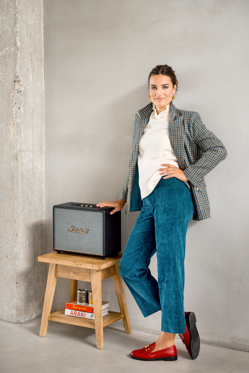 PANTALON COLON PANA VERDE