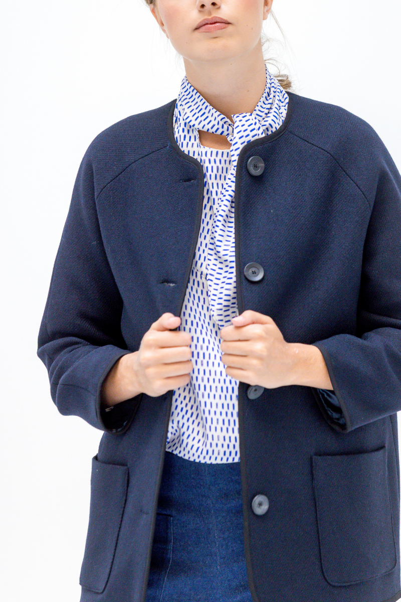 CHAQUETA MORGANTI AZUL