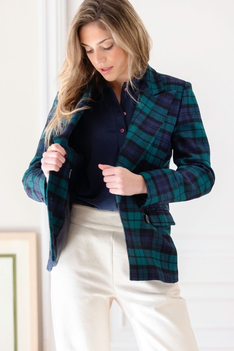 CAMISA POPEL PUNTO AZUL