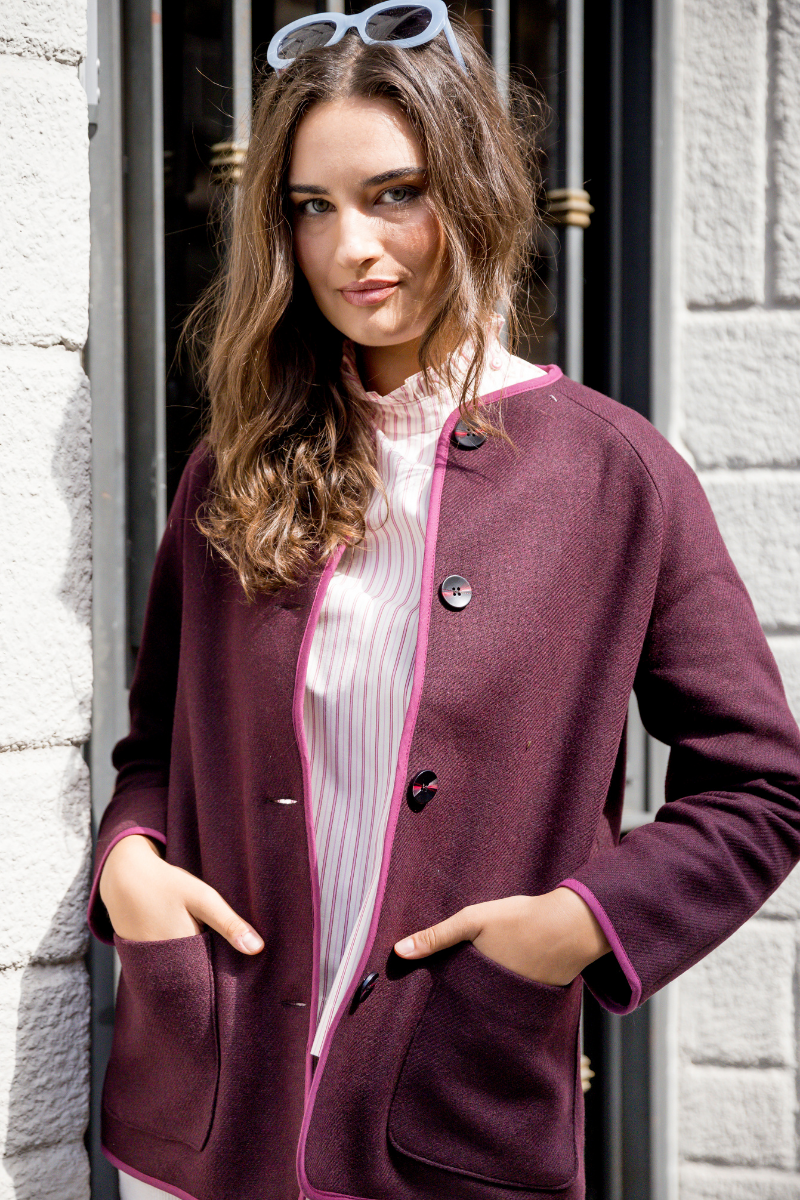 SENA PINK STRIPES SHIRT
