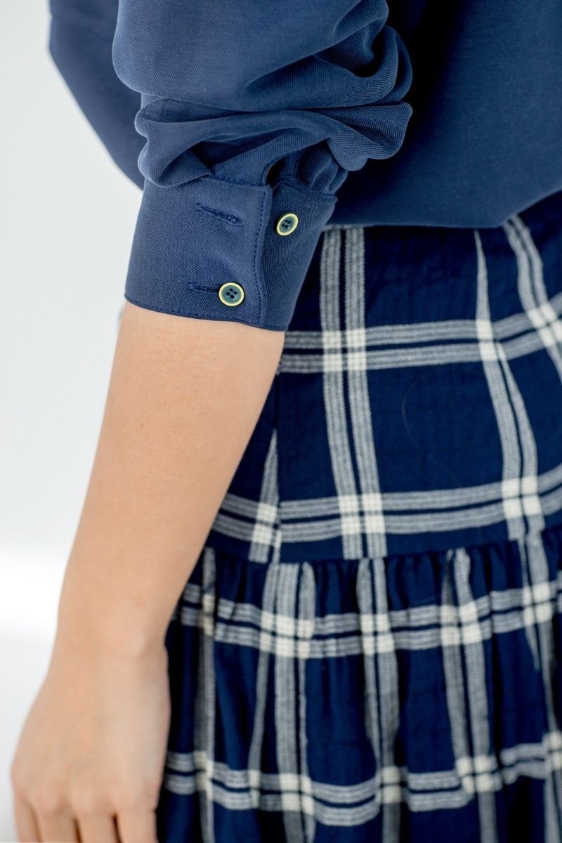 CAMISA POPEL PUNTO AZUL