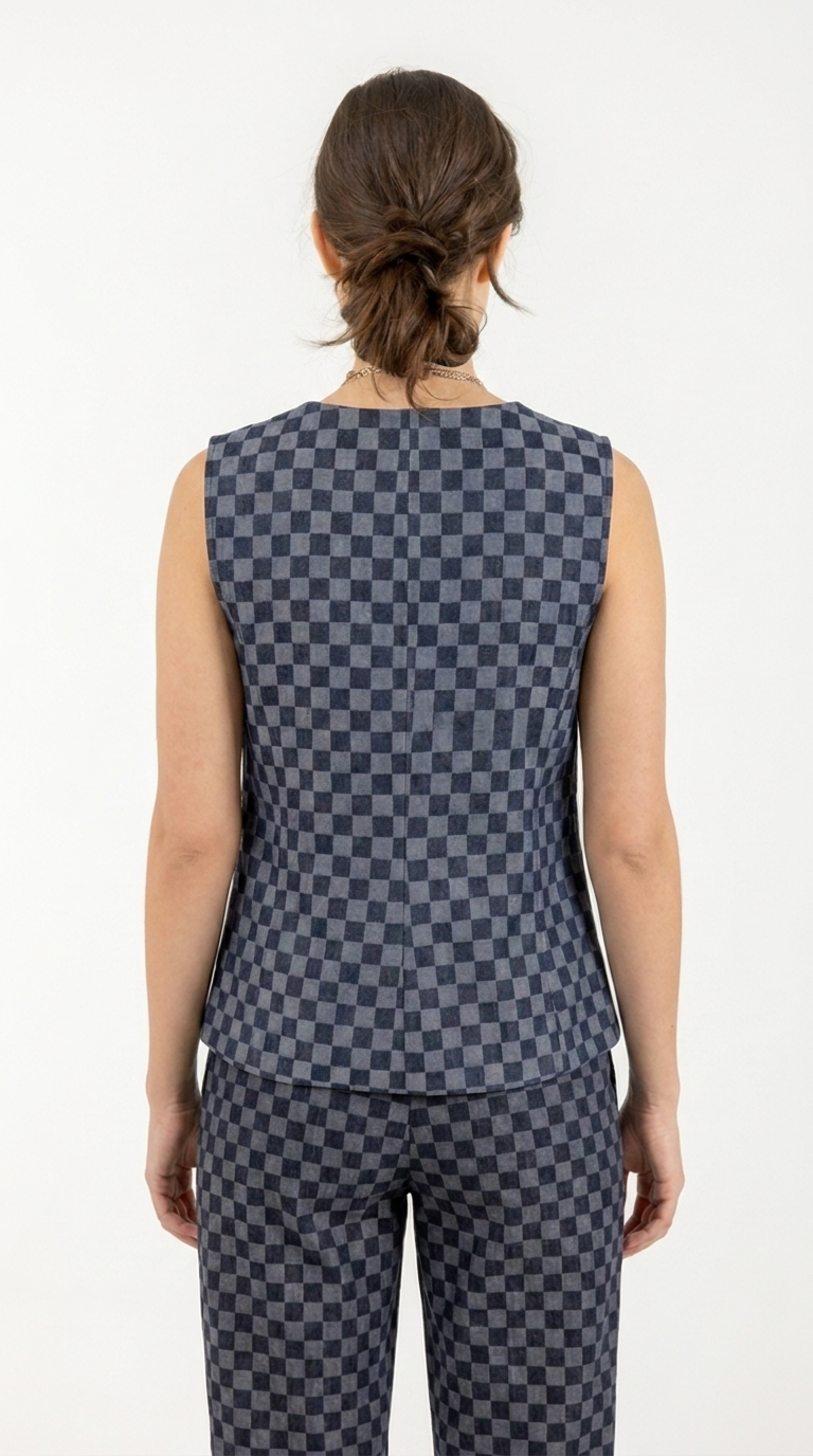 CHECKERED WAISTCOAT