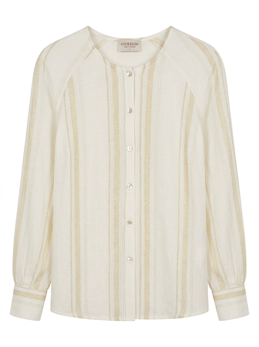CAMISA TAPETA HILO DORADO