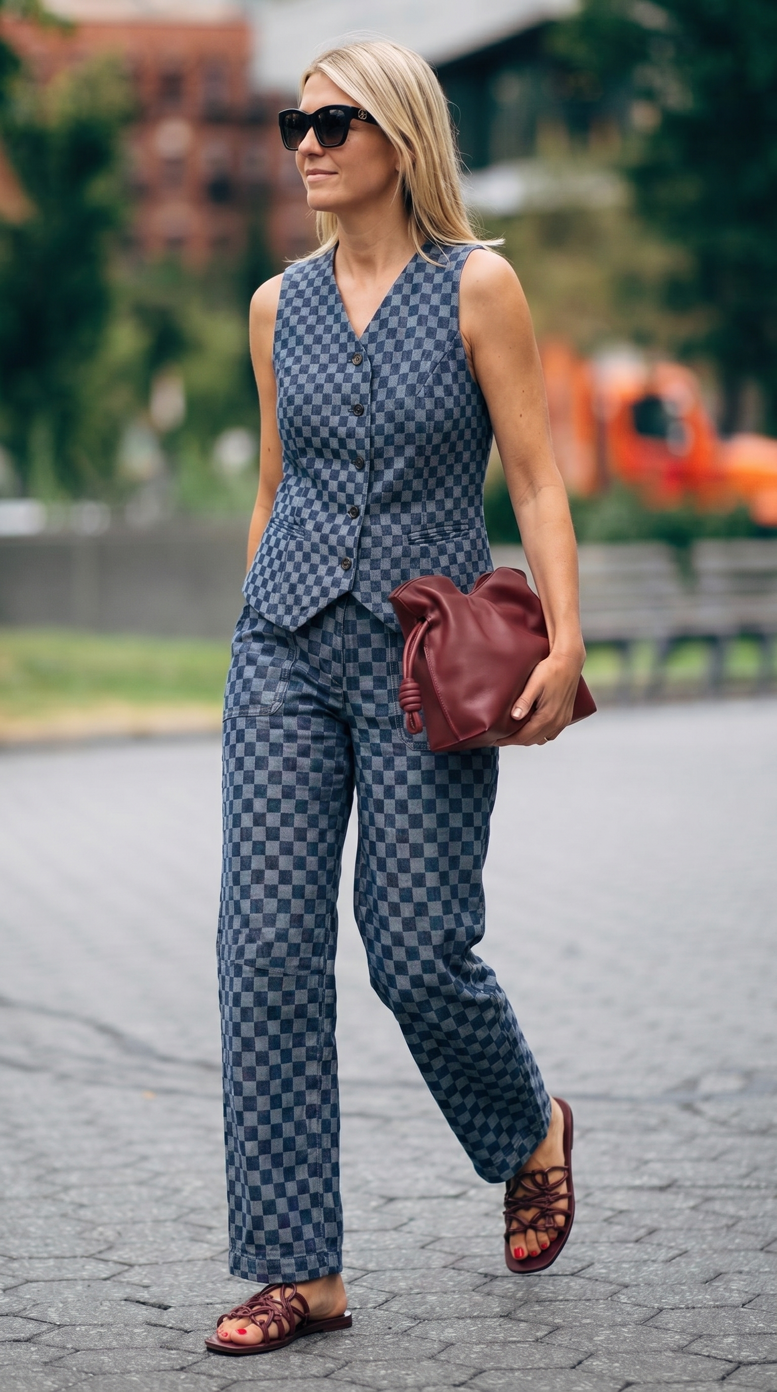 CHECKERED WAISTCOAT