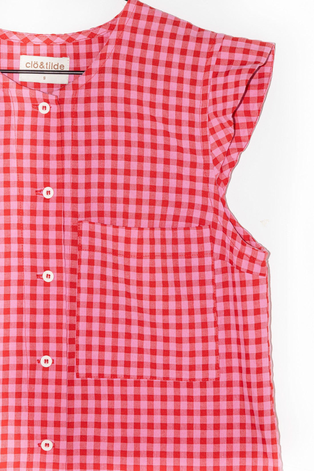 FUCHSIA GINGHAM SHIRT