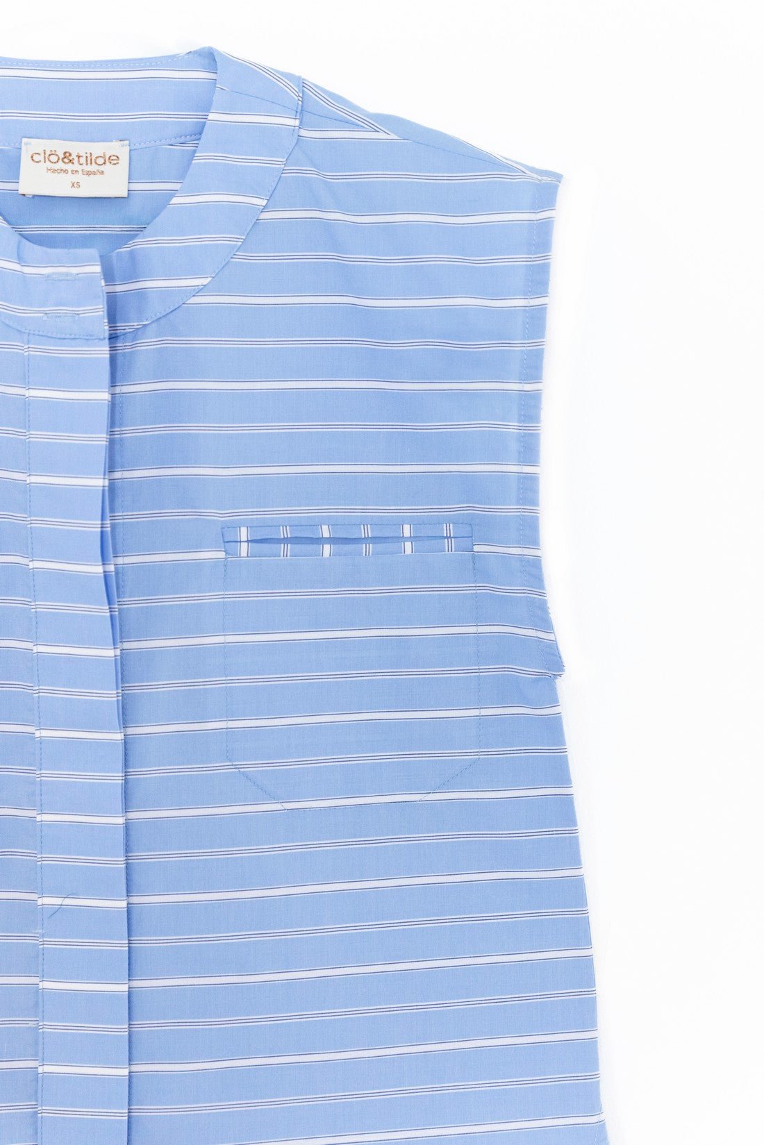 BLUE PINSTRIPE SHIRT