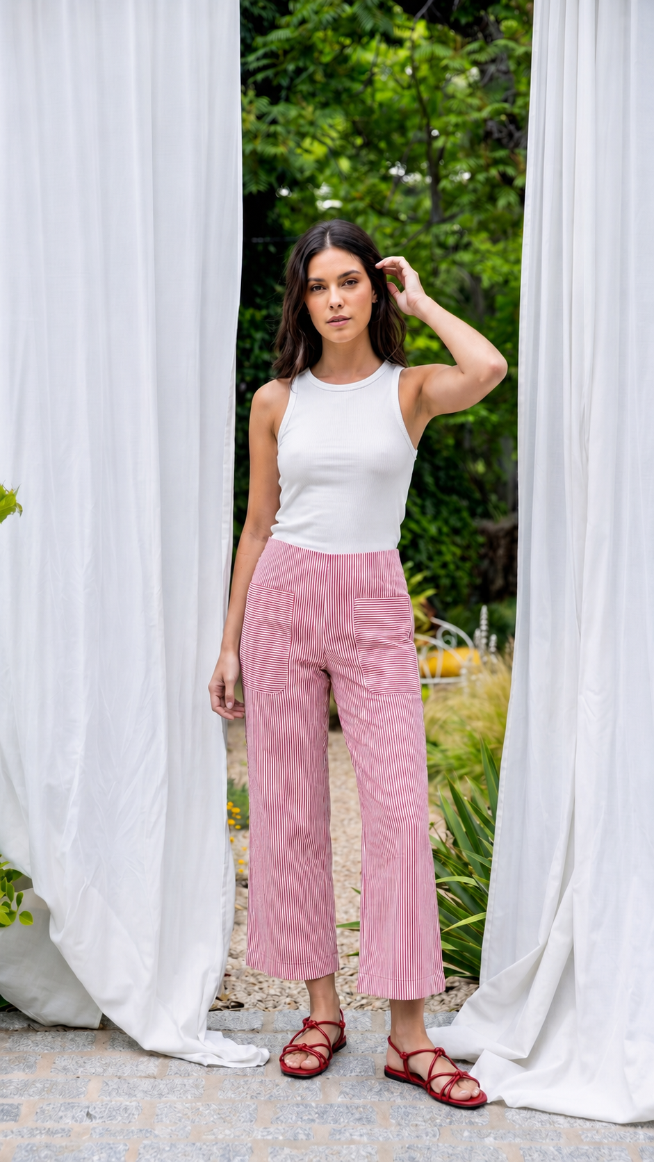 PANTALON COLON MILLE RAYURES