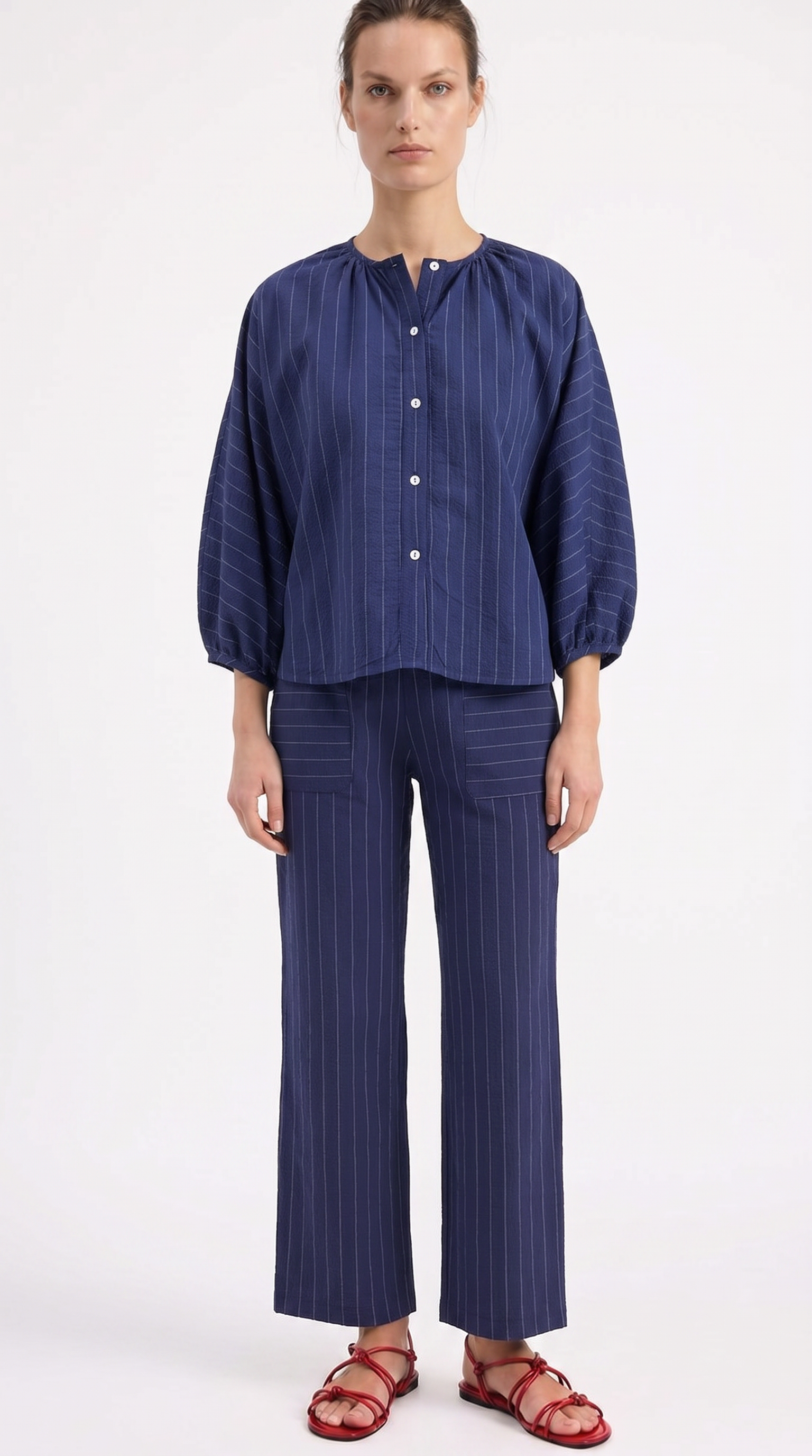 CAMISA MARIPOSA AZULONA