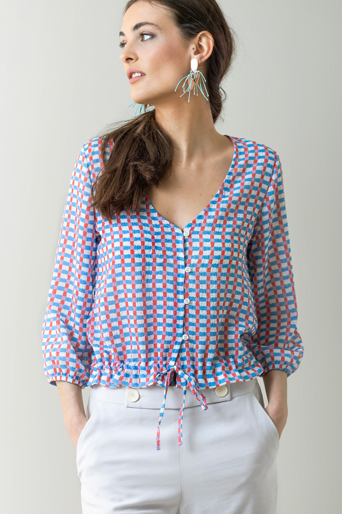 TOP CUADRITO VICHY