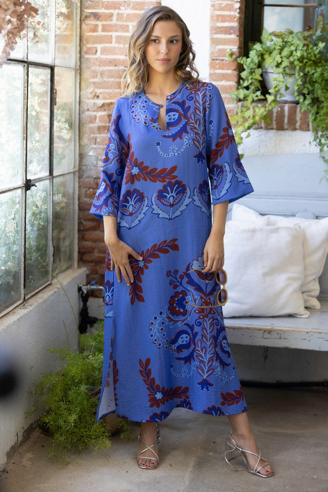 ROBE MAROC À FLEURS 