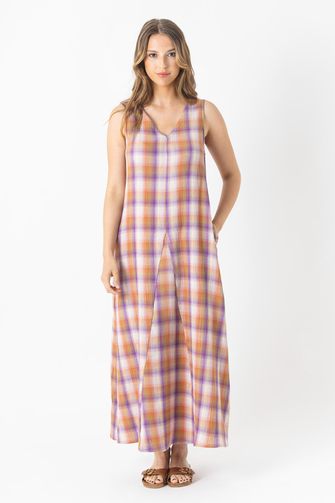 VESTIDO MARINA CUADROS