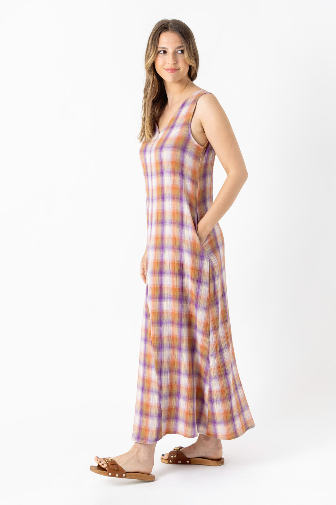 VESTIDO MARINA CUADROS