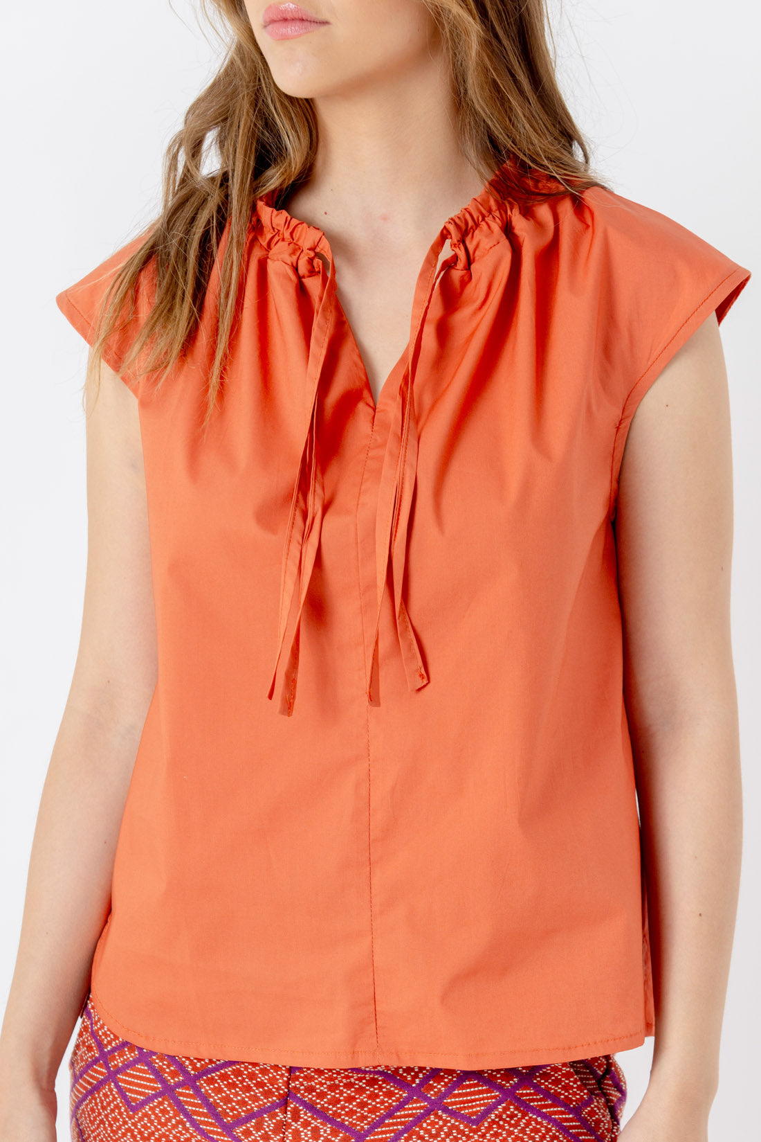 TOP CINTAS POPELIN CALABAZA