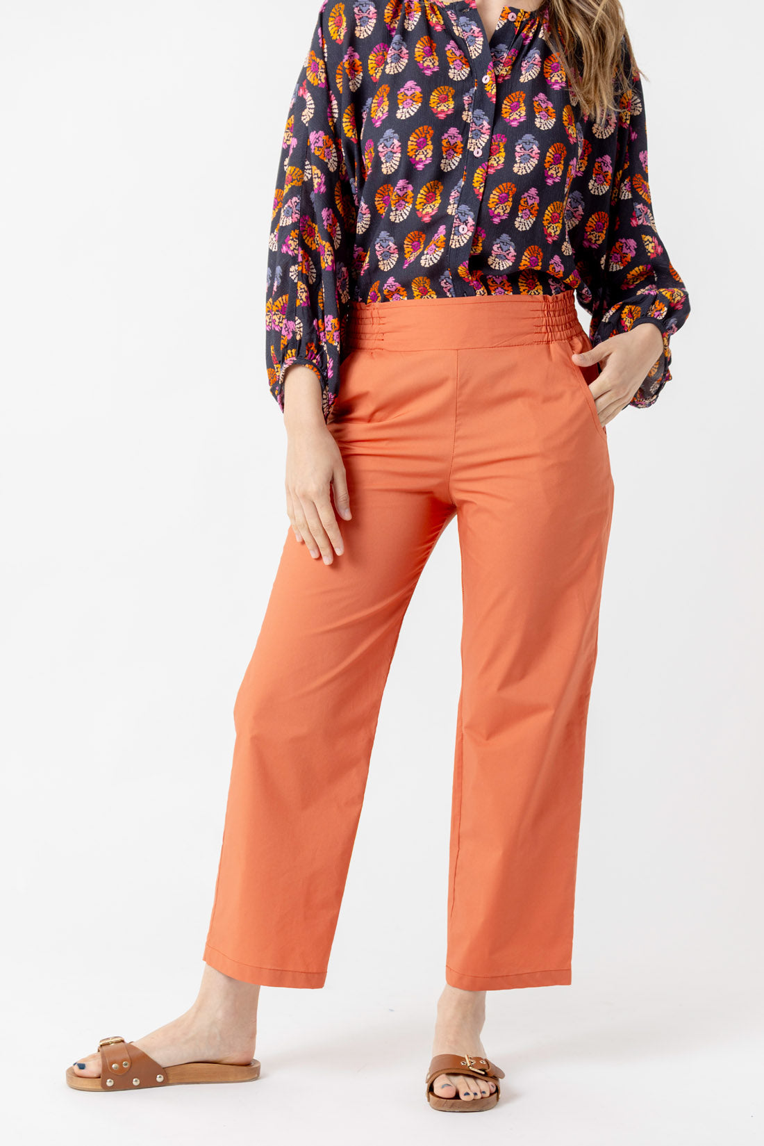 PANTALON POPELIN CALABAZA