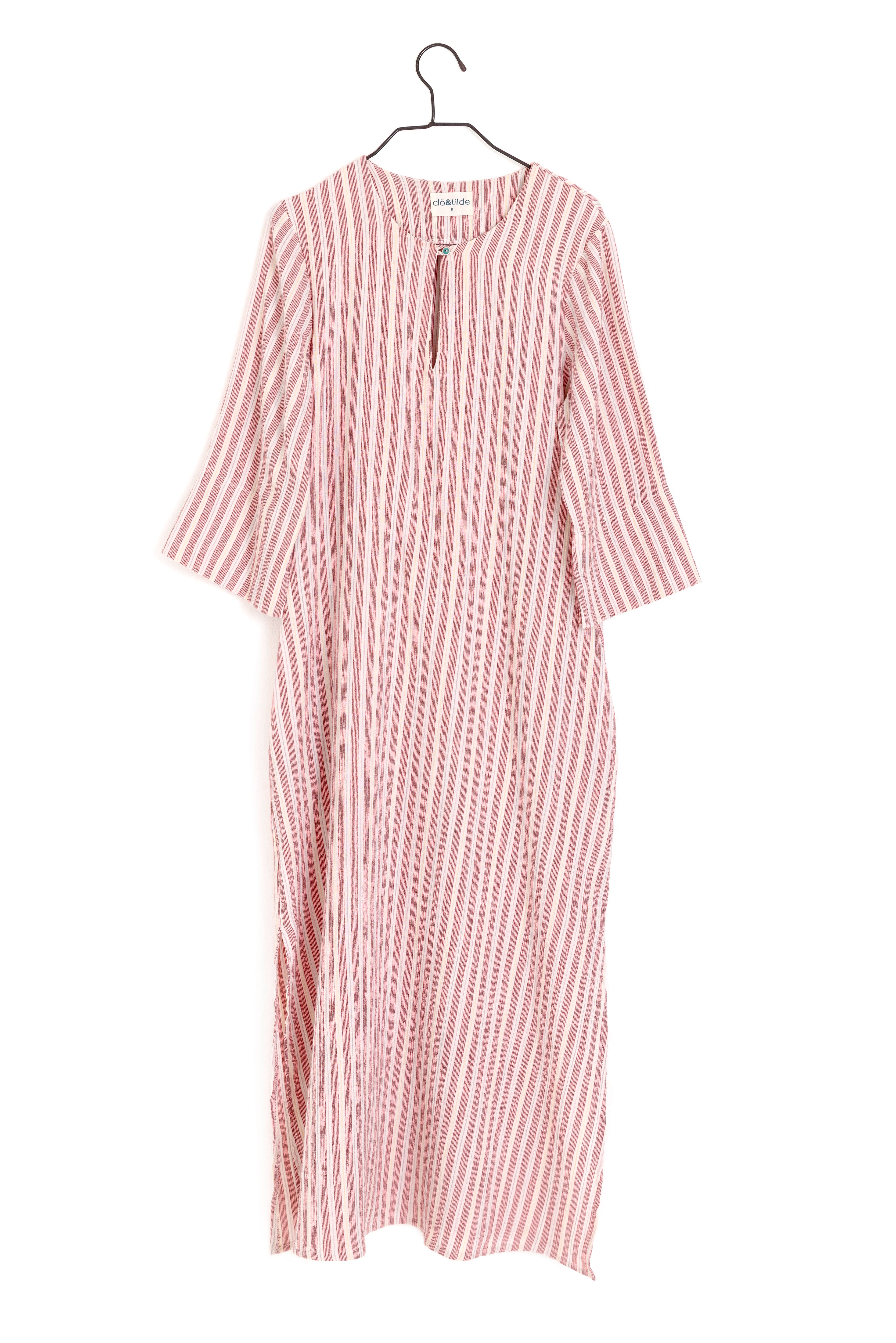 VESTIDO MARRUECOS RAYA ROJA