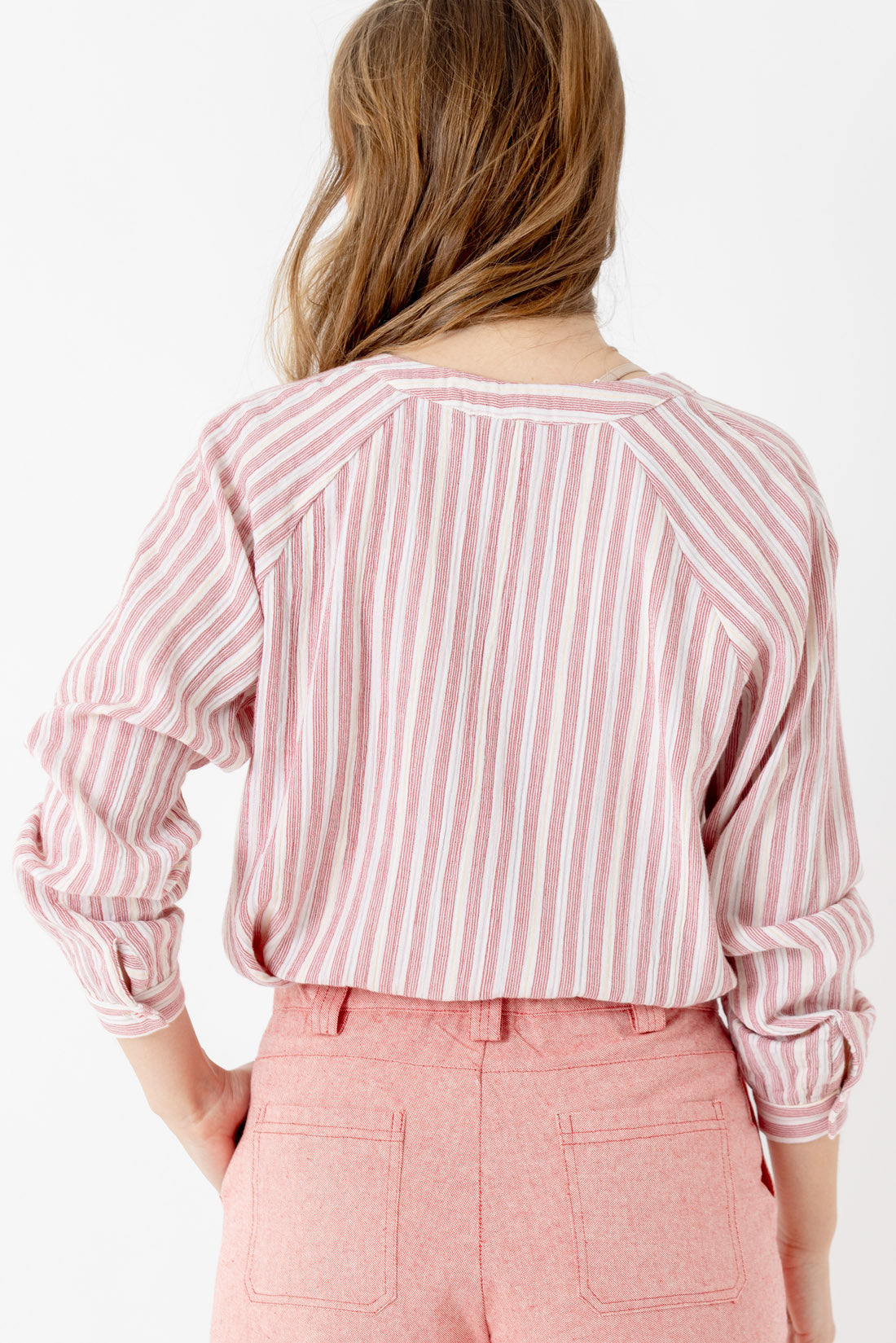 CAMISA RAYAS ROJAS