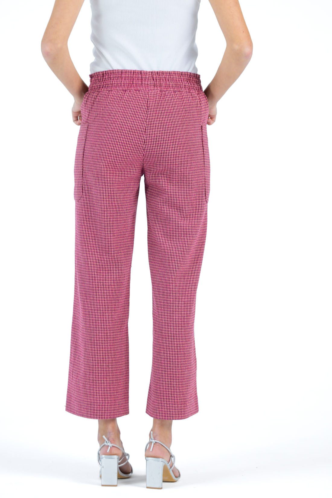 PANTALON UKA VICHY ROSA