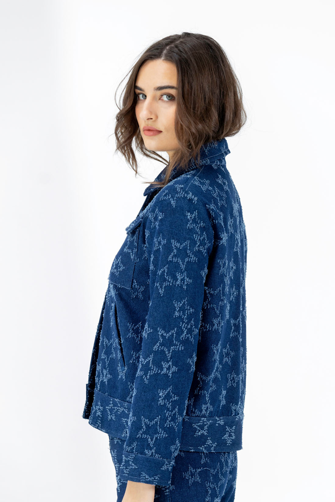 CHAQUETA BIKER ESTRELLAS