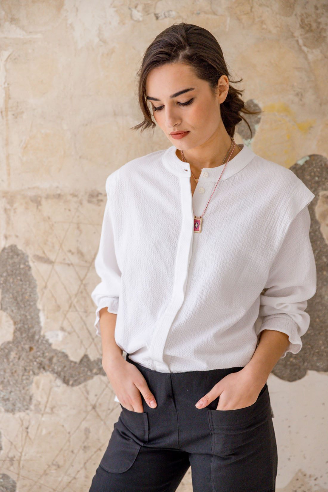 SAMANTHA WHITE SHIRT 