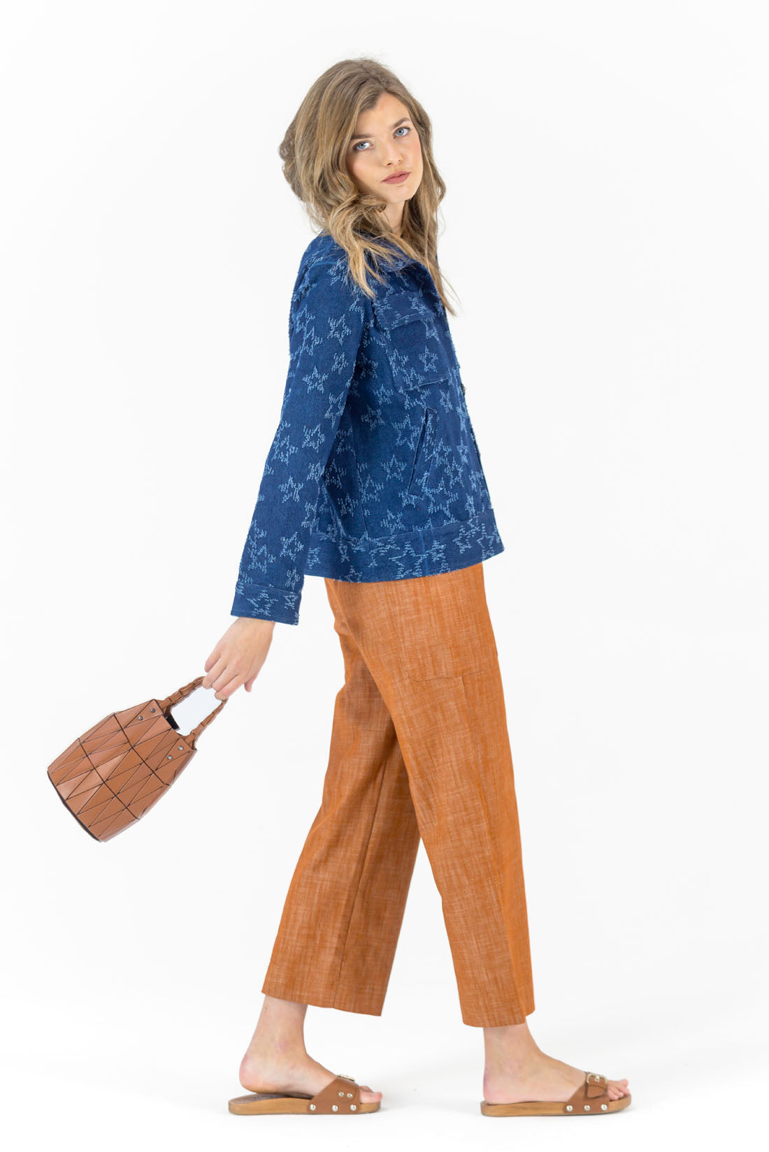 CHAQUETA BIKER ESTRELLAS