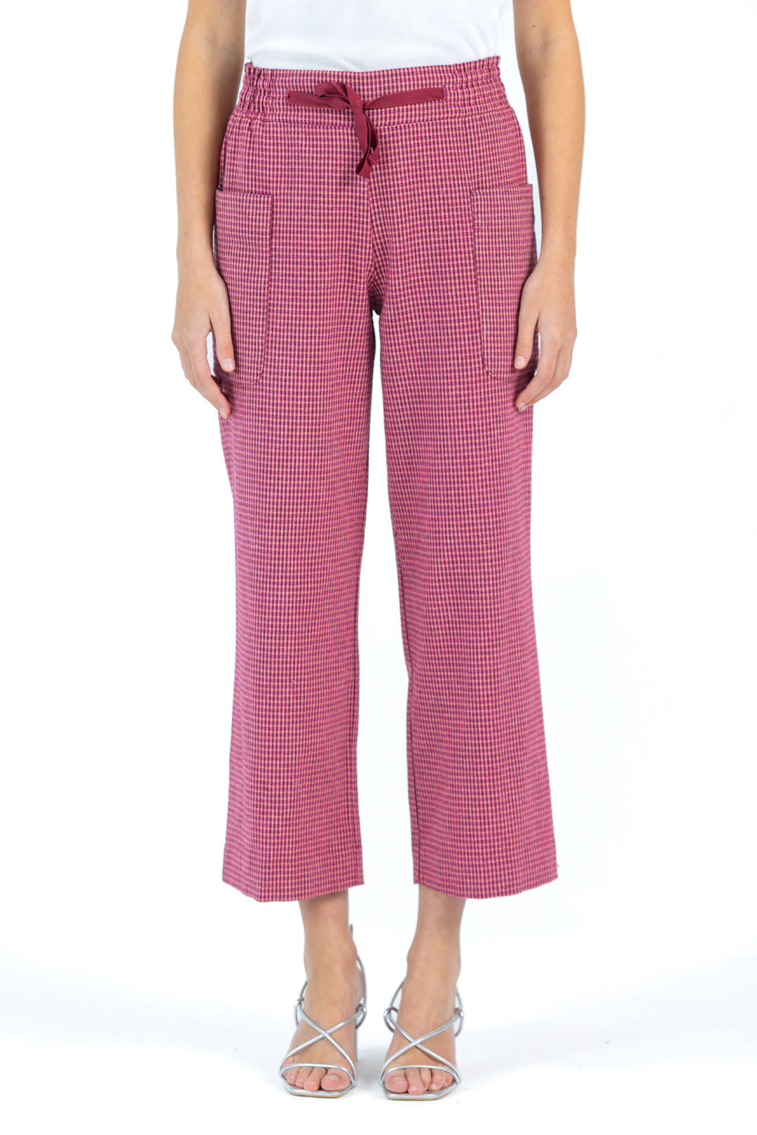 PANTALON UKA VICHY ROSA